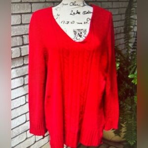 White Stag sparkly red sweater. Size L. NWTGS.
